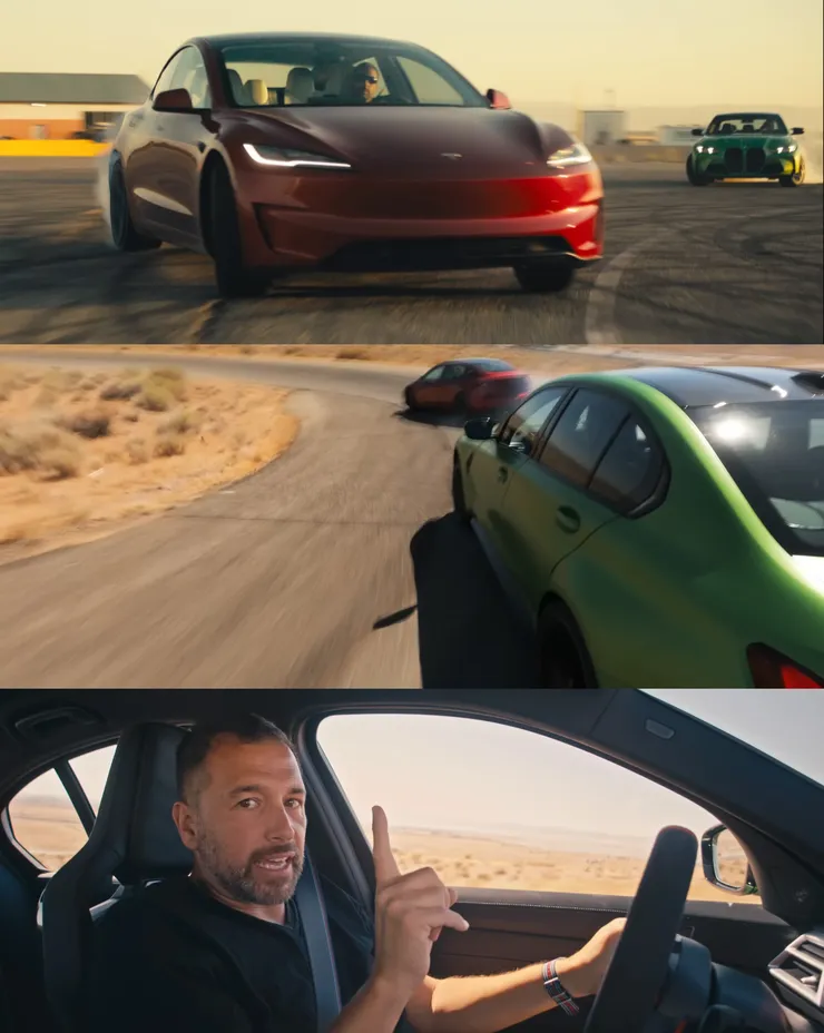 Hagerty - Tesla Model 3 Performance vs BMW M3 Competition — Track Battle — Cammisa
