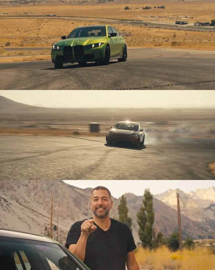 Hagerty - Tesla Model 3 Performance vs BMW M3 Competition — Track Battle — Cammisa