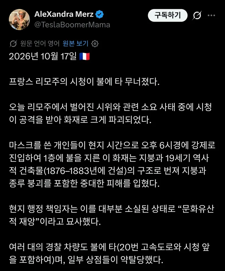 프랑스 시위 근황 이미지 1