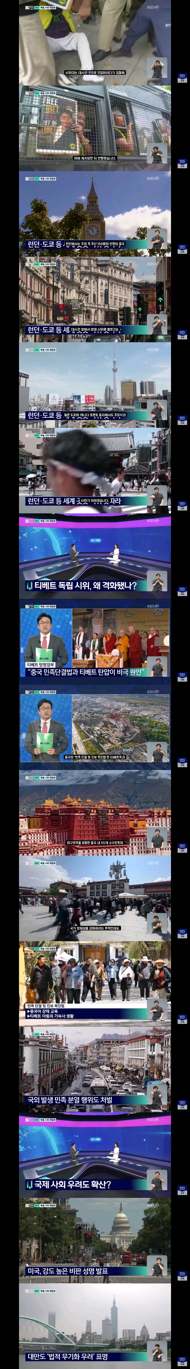 전세계에서 격화되고 있는 티베트 독립 지지 시위들 이미지 2