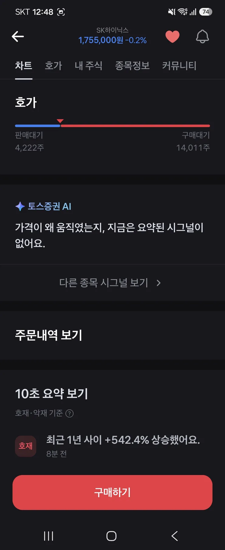 오늘 하이닉스 '그냥' 날뛰네요. 이미지 2