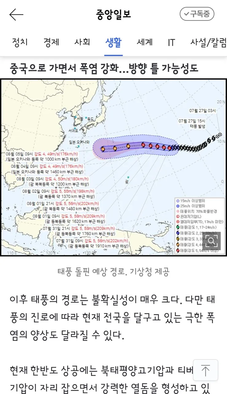 경남 양산 41.4도까지 치솟아…기상관측 사상 최고 기온 이미지 3