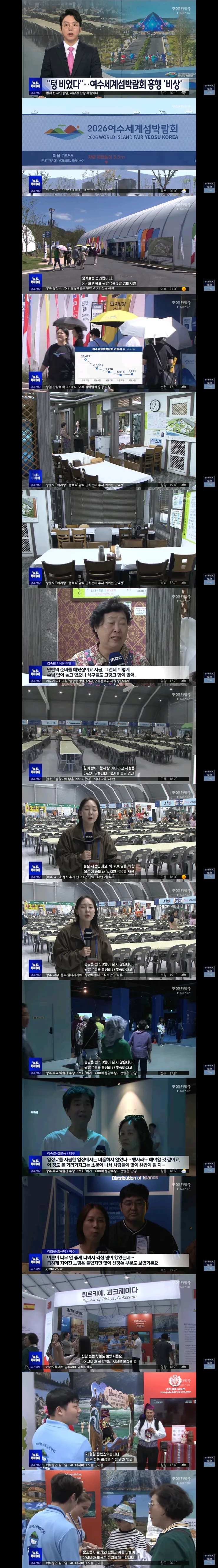 관람객 목표치 못 채우고 있는 여수 섬 박람회 이미지 1