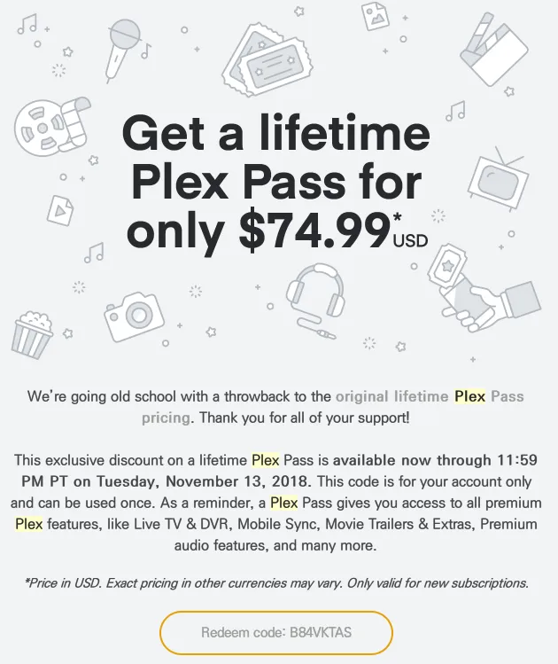 Plex Discount Code plex pass 할인코드입니다. : 클리앙